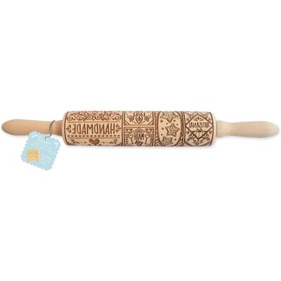 Scrapcooking Model 39cm Wooden Pastry Roller - Cake Decorating Tool Scrapcooking Model 39cm Wooden Pastry Roller - Cake Decorating Tool