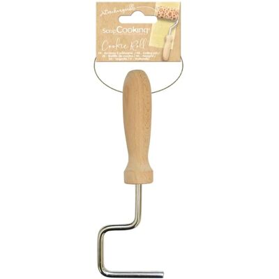 Poignée ScrapCooking pour mini rouleau en bois - Ergonomique, 16,5 cm Poignée ScrapCooking pour mini rouleau en bois - Ergonomique, 16,5 cm