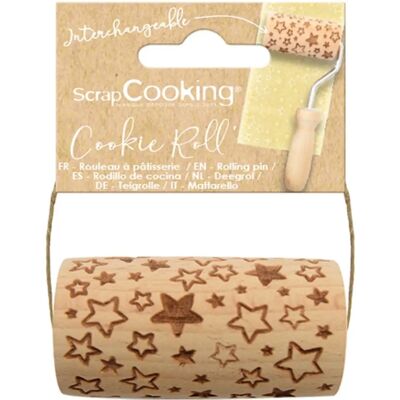 ScrapCooking Mini houten deegroller - ster 7 cm ScrapCooking Mini houten deegroller - ster 7 cm