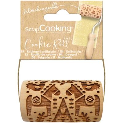 SCRAPCOOKING Mini Rouleau en Bois - Noël SCRAPCOOKING Mini Rouleau en Bois - Noël