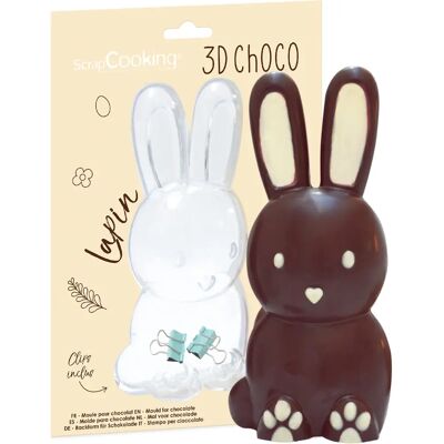 Moule en chocolat 3D Lapin ScrapCooking - Sécuritaire, Réutilisable - Publicité Moule en chocolat 3D Lapin ScrapCooking - Sécuritaire, Réutilisable - Publicité