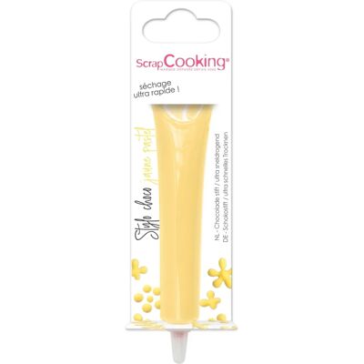 ScrapCooking Pastelowo żółta Penna Czekoladowa - Jadalny długopis czekoladowy do deserów ScrapCooking Pastelowo żółta Penna Czekoladowa - Jadalny długopis czekoladowy do deserów