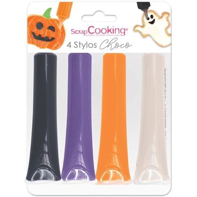 ScrapCooking 4 stylos chocolat d'Halloween - Stylos en chocolat - Publicité ScrapCooking 4 stylos chocolat d'Halloween - Stylos en chocolat - Publicité