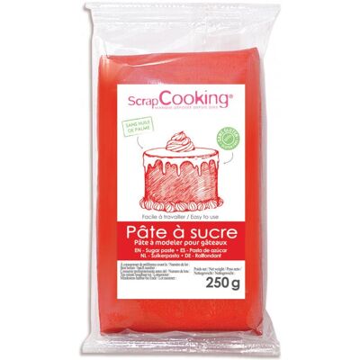 Décoration de Pâtisserie Comestible ScrapCooking 7221 - Pâte à Sucre Rouge - Publicité Décoration de Pâtisserie Comestible ScrapCooking 7221 - Pâte à Sucre Rouge - Publicité