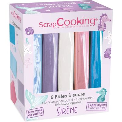 Scrapcooking Meerjungfrau 80g Set mit 5 Zuckerteigen Scrapcooking Meerjungfrau 80g Set mit 5 Zuckerteigen