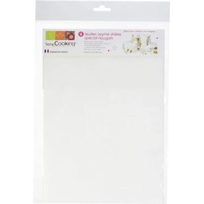 Feuilles de gaufrettes pour nougat ScrapCooking - Décoration de pâtisserie - Publicité Feuilles de gaufrettes pour nougat ScrapCooking - Décoration de pâtisserie - Publicité