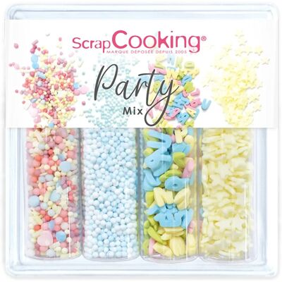 Mélange de Décorations Sucrées ScrapCooking - Fête - 60g - Multicolore - 10.5x10.5x3cm - Publicité Mélange de Décorations Sucrées ScrapCooking - Fête - 60g - Multicolore - 10.5x10.5x3cm - Publicité