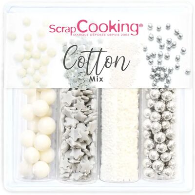 Mélange de Décorations Sucrées ScrapCooking - Gris Argent Blanc - Publicité Mélange de Décorations Sucrées ScrapCooking - Gris Argent Blanc - Publicité