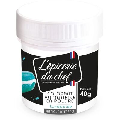 L'épicerie du chef Colorant alimentaire en poudre turquoise - Aliments - Publicité L'épicerie du chef Colorant alimentaire en poudre turquoise - Aliments - Publicité