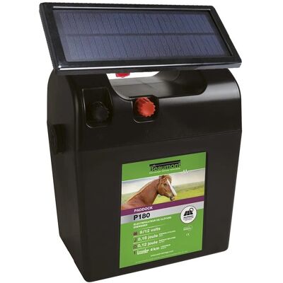 Beaumont P180 Energiseur de Clôture - Panneau Solaire 2.5W, UV Protégé - Publicité Beaumont P180 Energiseur de Clôture - Panneau Solaire 2.5W, UV Protégé - Publicité