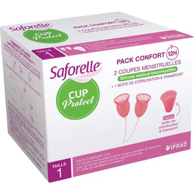 Coupe Menstruelle Réutilisable Saforelle Taille 1 - Publicité Coupe Menstruelle Réutilisable Saforelle Taille 1 - Publicité