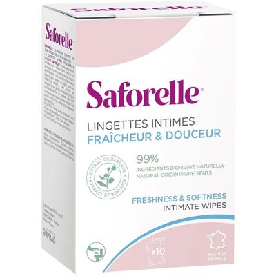 Saforelle Intieme Hygiëne Pocket - Biologisch afbreekbaar & Zacht Saforelle Intieme Hygiëne Pocket - Biologisch afbreekbaar & Zacht