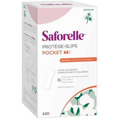 Protège-slips en coton bio Saforelle - Hygiène féminine Protège-slips en coton bio Saforelle - Hygiène féminine