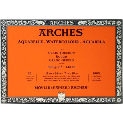 Arches Watercolor Paper Block - 10" x 14" - Premium Quality Arches Watercolor Paper Block - 10" x 14" - Premium Quality