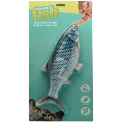 Brinquedo para Gatos Magic Fish - Recarregável - Adulto - Cinza - Brinquedo Interativo Brinquedo para Gatos Magic Fish - Recarregável - Adulto - Cinza - Brinquedo Interativo