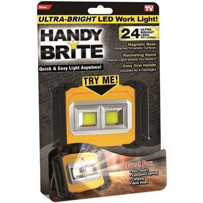 Venteo Handy Brite Pro Lampe de Travail LED - Portable, Lumineuse, Polyvalente - Publicité Venteo Handy Brite Pro Lampe de Travail LED - Portable, Lumineuse, Polyvalente - Publicité