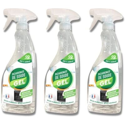 VENTEO - Gel de bicarbonato de sodio - 3-pack - 750 ml - Cleaning gel VENTEO - Gel de bicarbonato de sodio - 3-pack - 750 ml - Cleaning gel