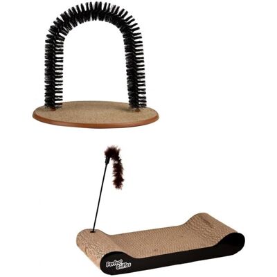 Venteo Katzenkratzpaket - Multifunktional - Recycelte Pappe - Für Alle Altersgruppen Venteo Katzenkratzpaket - Multifunktional - Recycelte Pappe - Für Alle Altersgruppen