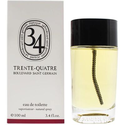 Diptyque 34 Boulevard Saint Germain Eau De Toilette - Ξυλώδες, Κεχριμπάρι, Καρυκευμένο - 100ml Diptyque 34 Boulevard Saint Germain Eau De Toilette - Ξυλώδες, Κεχριμπάρι, Καρυκευμένο - 100ml