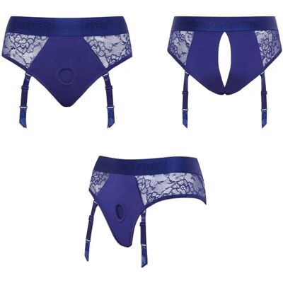 Harnais Lingerie Diva de Strap-on-Me - Bleu Harnais Lingerie Diva de Strap-on-Me - Bleu