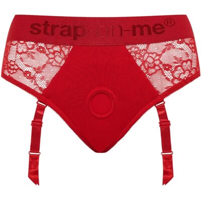 Harnais Diva Rouge de Strap-on-Me - Taille XL - Harnais de Lingerie Harnais Diva Rouge de Strap-on-Me - Taille XL - Harnais de Lingerie