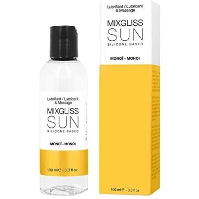 Huile de massage et lubrifiant en silicone Sun Monoi - Mixgliss Huile de massage et lubrifiant en silicone Sun Monoi - Mixgliss