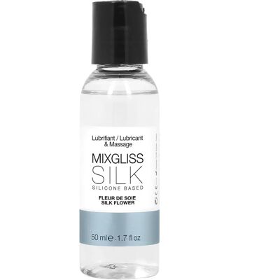 Lubricante de silicona Mixgliss Silk 2 en 1 - Flor de Seda - 50ml Lubricante de silicona Mixgliss Silk 2 en 1 - Flor de Seda - 50ml