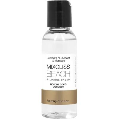Mixgliss Beach 2-in-1 Gel di massaggio e lubrificante in silicone - Noce di cocco 50ml Mixgliss Beach 2-in-1 Gel di massaggio e lubrificante in silicone - Noce di cocco 50ml