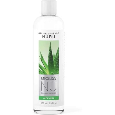 Gel de Massage Nuru Aloe Vera Mixgliss - Corps à corps, 250ml - Publicité Gel de Massage Nuru Aloe Vera Mixgliss - Corps à corps, 250ml - Publicité