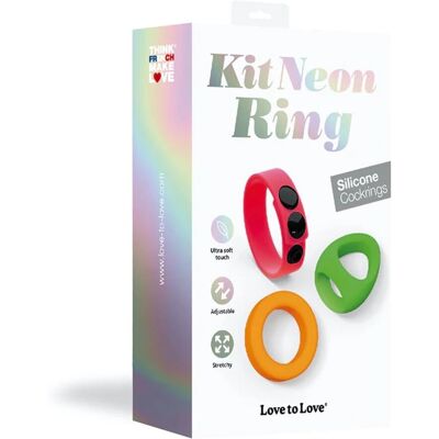 Kit de 3 Cockrings Neon Ring - Améliorez votre plaisir Kit de 3 Cockrings Neon Ring - Améliorez votre plaisir
