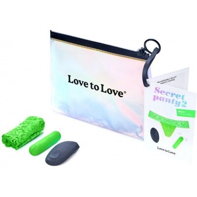 Love to Love Culotte Secrète 2 Néon Vibrateur - Lingerie Love to Love Culotte Secrète 2 Néon Vibrateur - Lingerie