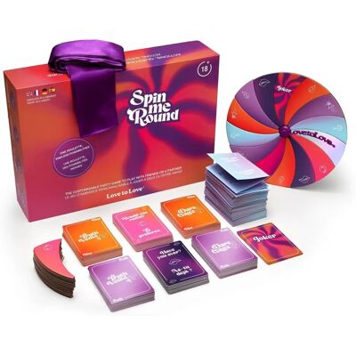 Jeu Spin me Round de Love to Love - Roulette Magnétique, 355 Cartes, Amis & Couples Jeu Spin me Round de Love to Love - Roulette Magnétique, 355 Cartes, Amis & Couples