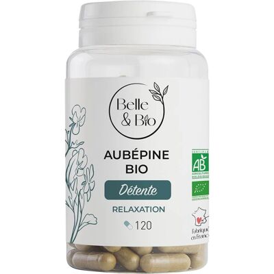 Belle&bio Aubépine Bio - 120 Capsules - Soutien cardiaque bio - Publicité Belle&bio Aubépine Bio - 120 Capsules - Soutien cardiaque bio - Publicité