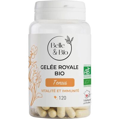Gelée Real Orgánica Belle & Bio - 120 Cápsulas - Complemento Alimenticio Gelée Real Orgánica Belle & Bio - 120 Cápsulas - Complemento Alimenticio
