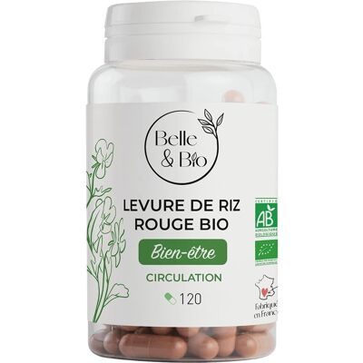 Belle & Bio Riz rouge fermenté Bio 120 capsules - Complément alimentaire - Publicité Belle & Bio Riz rouge fermenté Bio 120 capsules - Complément alimentaire - Publicité