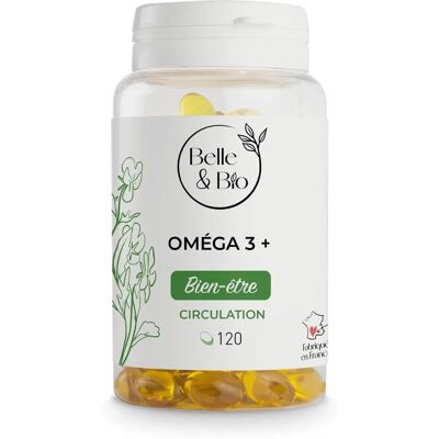 Belle et Bio Omega 3 - Cœur et Circulation - 120 Caps - Publicité Belle et Bio Omega 3 - Cœur et Circulation - 120 Caps - Publicité