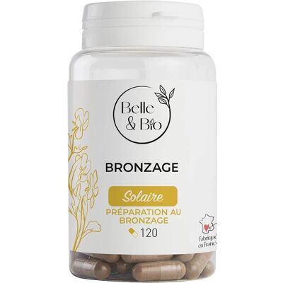 Capsules de Bronzage Naturel Belle & Bio - Protection & Amélioration - Publicité Capsules de Bronzage Naturel Belle & Bio - Protection & Amélioration - Publicité