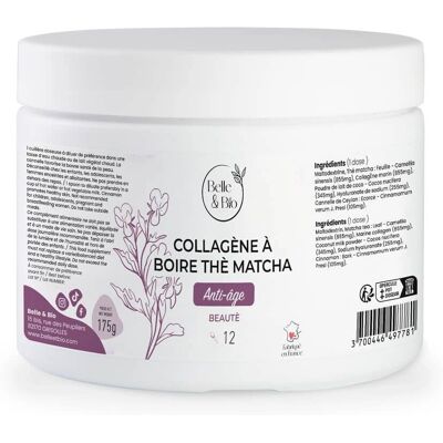 Belle & Bio Collagène à Boire Thé Matcha - 175 g - Publicité Belle & Bio Collagène à Boire Thé Matcha - 175 g - Publicité