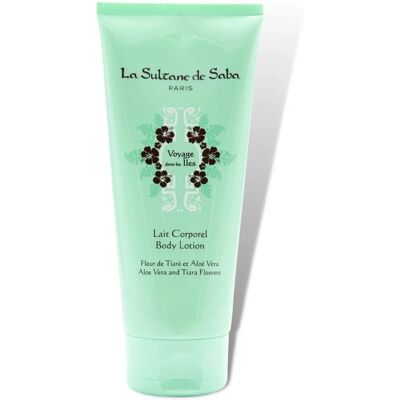 La Sultane de Saba Lait Coporel Fleurs de Tiaré et Aloe Vera - Lait pour le corps - Publicité La Sultane de Saba Lait Coporel Fleurs de Tiaré et Aloe Vera - Lait pour le corps - Publicité