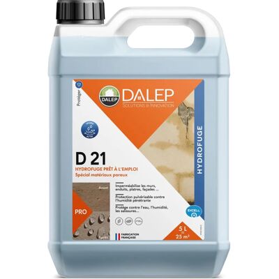 Dalep D21 Imperméabilisation - Pierre & Toit - 5L - Publicité Dalep D21 Imperméabilisation - Pierre & Toit - 5L - Publicité