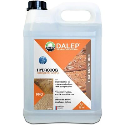 DALEP Hydrobois 5L Traitement Imperméabilisant Bois - Protection du bois - Publicité DALEP Hydrobois 5L Traitement Imperméabilisant Bois - Protection du bois - Publicité