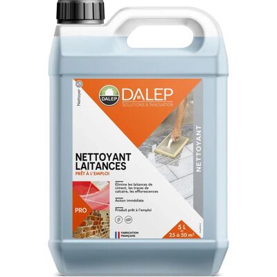 DALEP Nettoyant laitance de ciment - 5 L - Enlève ciment, calcaire, rouille - Publicité DALEP Nettoyant laitance de ciment - 5 L - Enlève ciment, calcaire, rouille - Publicité