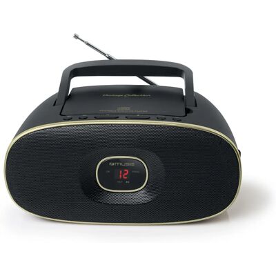 Radio portable Muse MD-202 VT - FM/MW/CD - Noir et Or - Publicité Radio portable Muse MD-202 VT - FM/MW/CD - Noir et Or - Publicité