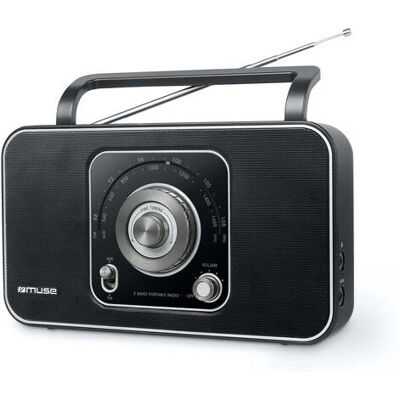 Muse M069R Tragbares Radio - Analoger FM/MW - Schwarz, Silber Muse M069R Tragbares Radio - Analoger FM/MW - Schwarz, Silber