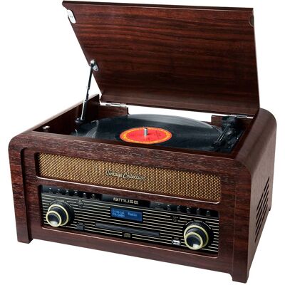 Muse MT-115 DAB Plattenspieler - Bluetooth, CD, USB, Holz, 20W Muse MT-115 DAB Plattenspieler - Bluetooth, CD, USB, Holz, 20W