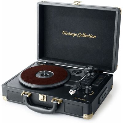 Giradischi compatto Muse MT-103GD - 3 velocità, altoparlanti stereo Giradischi compatto Muse MT-103GD - 3 velocità, altoparlanti stereo