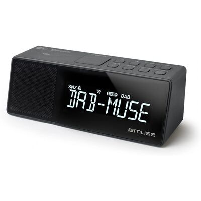 Muse M-172DBT herätyskello-radio - Kantava, Musta Muse M-172DBT herätyskello-radio - Kantava, Musta