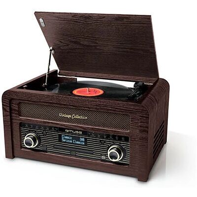 Muse MTB-1150DAB - Vintage Musikcenter mit DAB+/FM-Radio, CD, Plattenspieler, Bluetooth Muse MTB-1150DAB - Vintage Musikcenter mit DAB+/FM-Radio, CD, Plattenspieler, Bluetooth