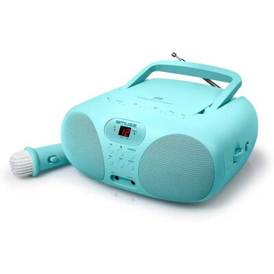 Muse MD-203 KB Bärbart stereosystem - Bluetooth, FM, CD, Mikrofon Muse MD-203 KB Bärbart stereosystem - Bluetooth, FM, CD, Mikrofon
