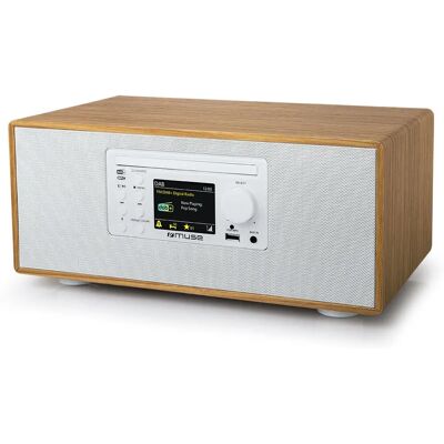 Muse M-695DBTW - Mikrosystem mit Bluetooth, CD, Radio & USB Muse M-695DBTW - Mikrosystem mit Bluetooth, CD, Radio & USB